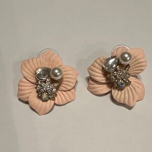 Floral Pink Earrings EUC